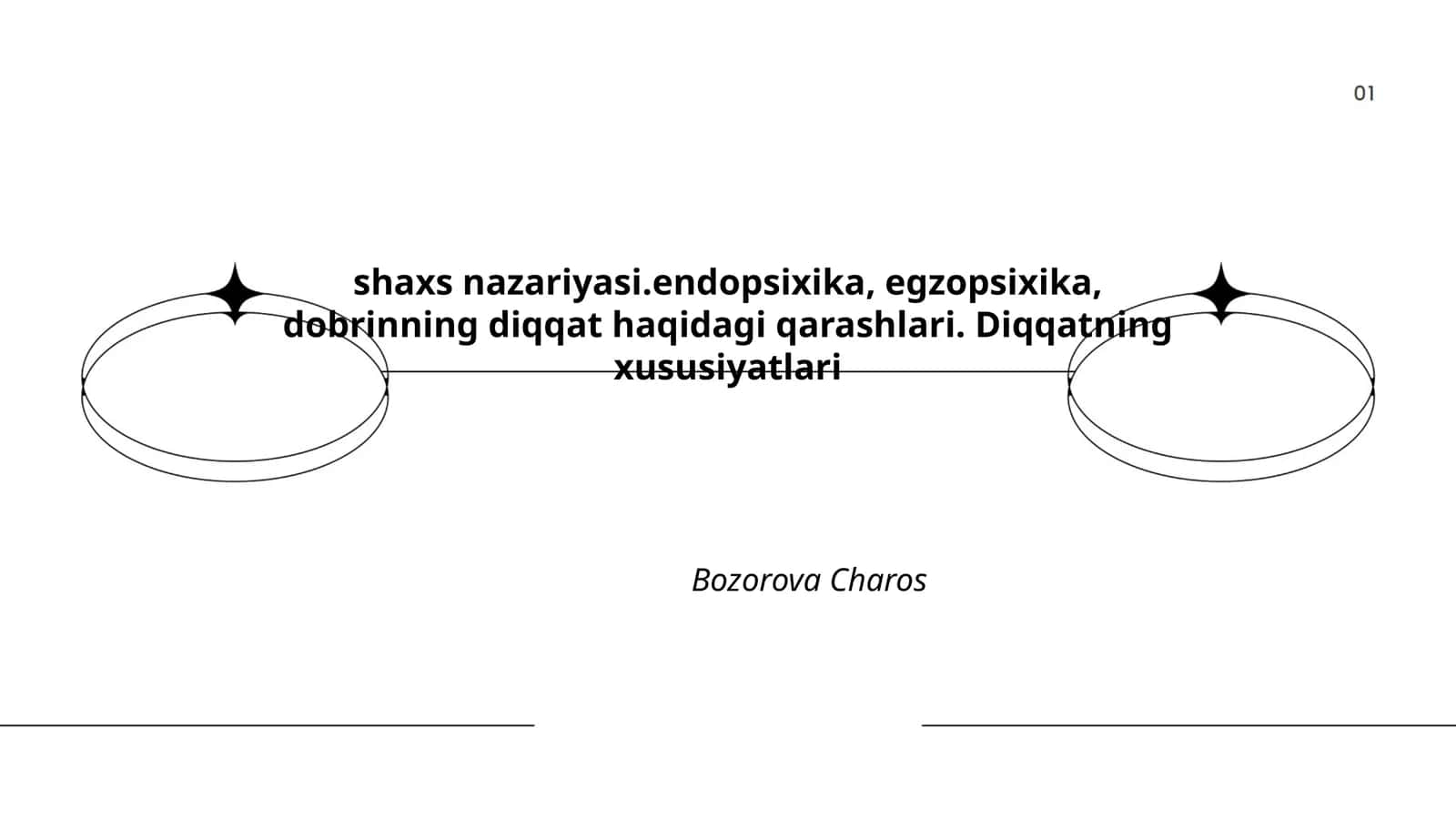 shaxs nazariyasi.endopsixika, egzopsixika, dobrinning diqqat haqidagi qarashlari. Diqqatning xususiyatlari
