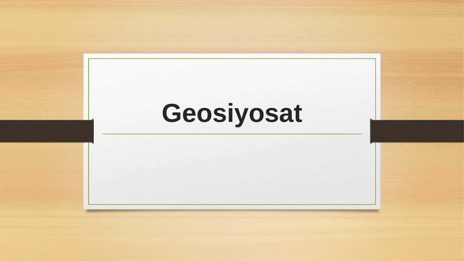 Geosiyosat