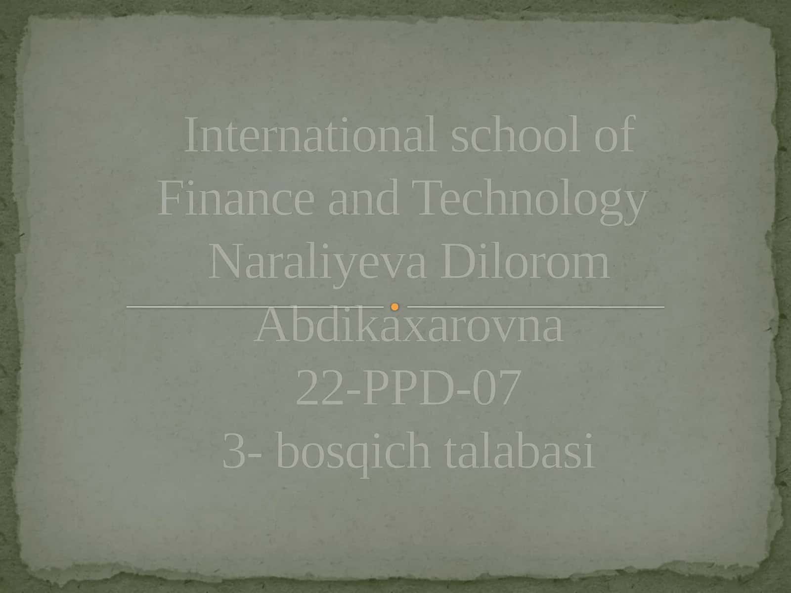 Ma'naviyyuksalishshaxsda qadriyatlarning o'rnini tushuntirish