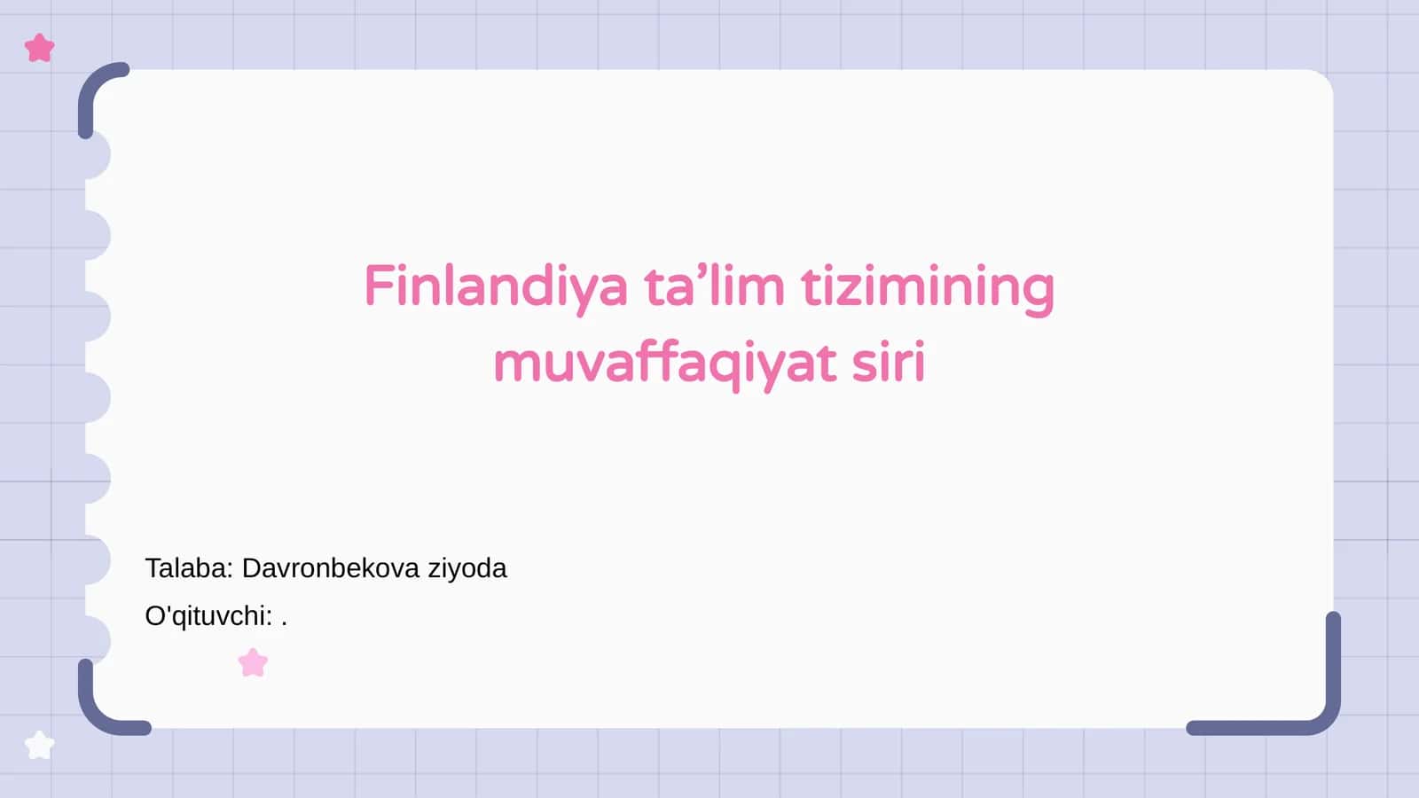 Finlandiya ta’lim tizimining muvaffaqiyat siri