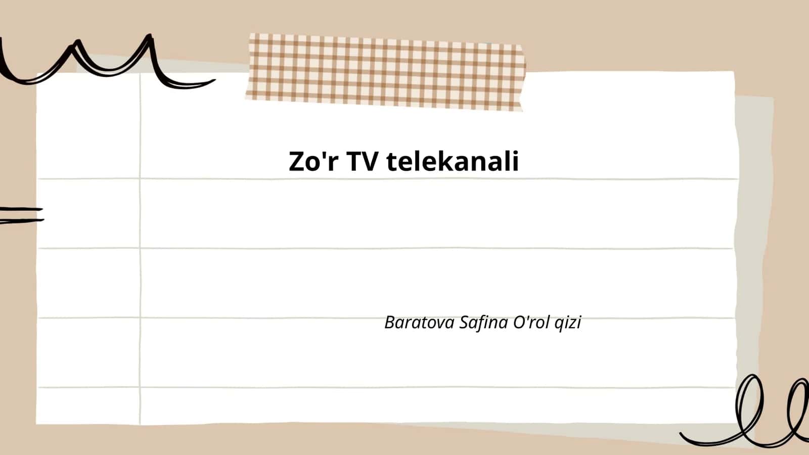 Zo'r TV telekanali