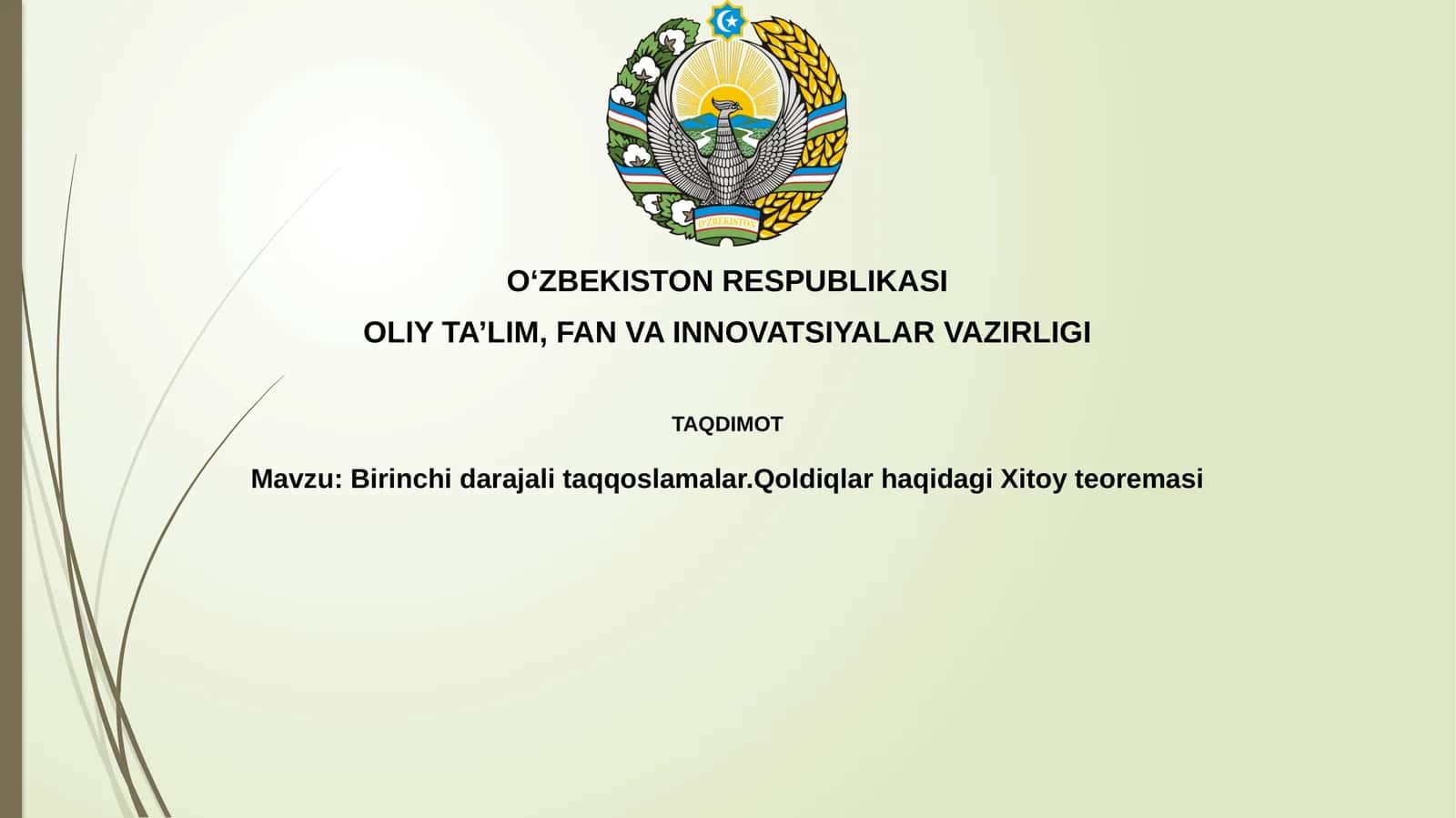 Xitoy qoldiqlar teoremasi