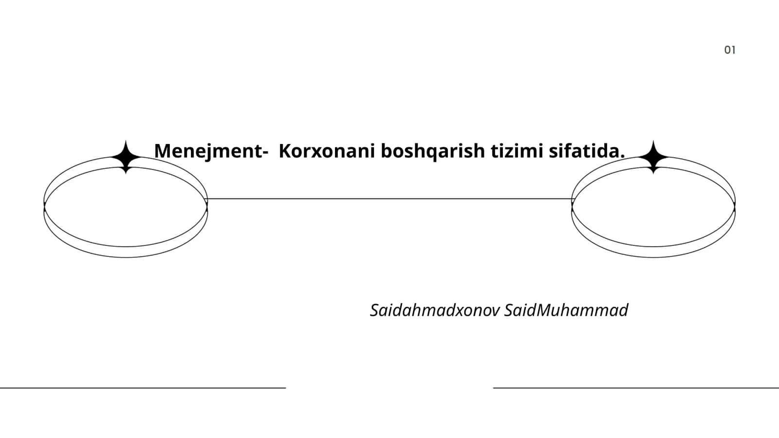 Menejment- Korxonani boshqarish tizimi sifatida