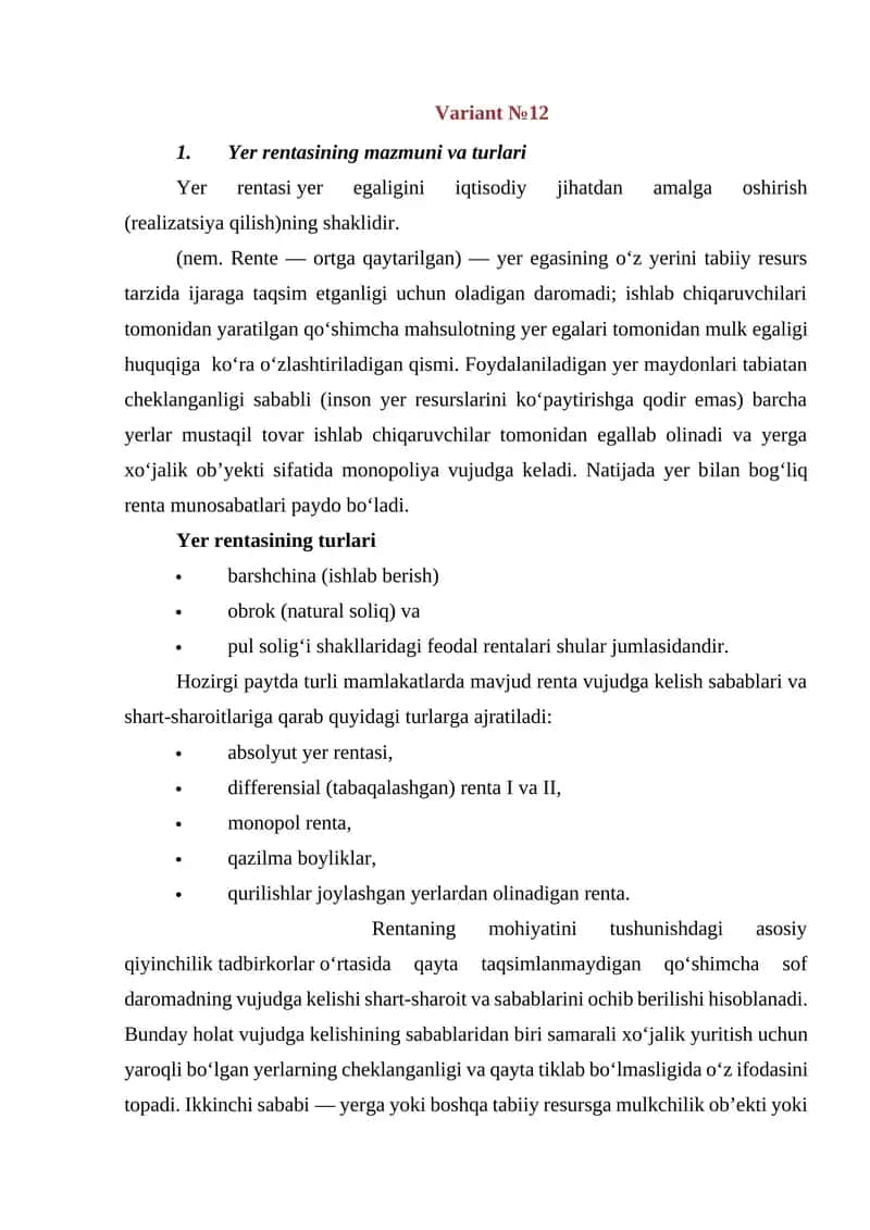 Yer rentasi