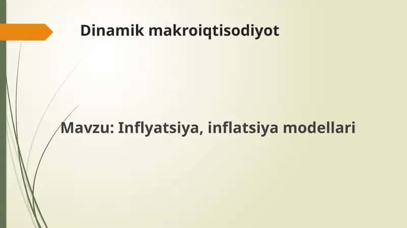 Dinamik makro iqtisodiyot