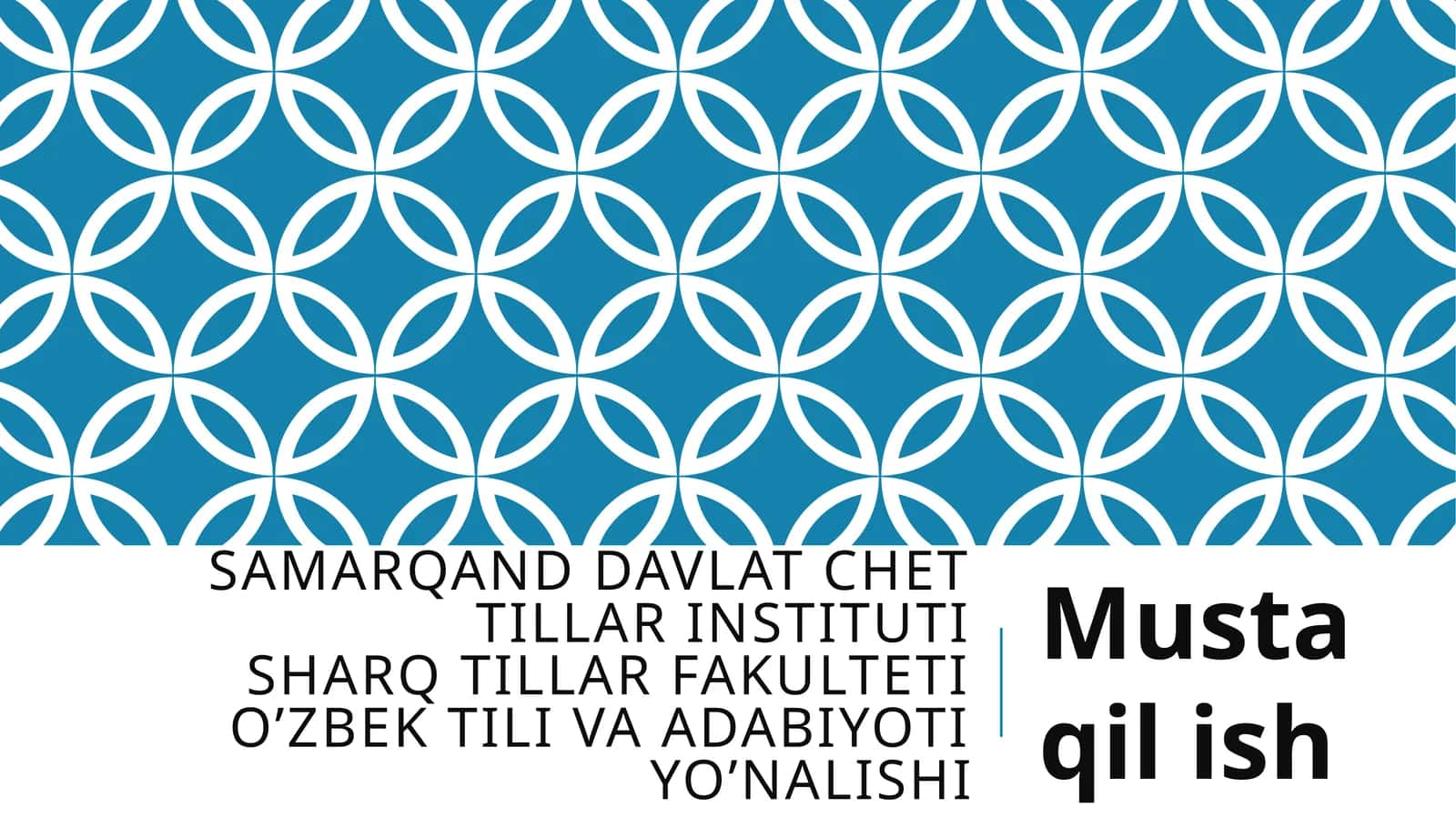 Hozirgi o'zbek adabiy tilining og'zaki va yozma shakllari