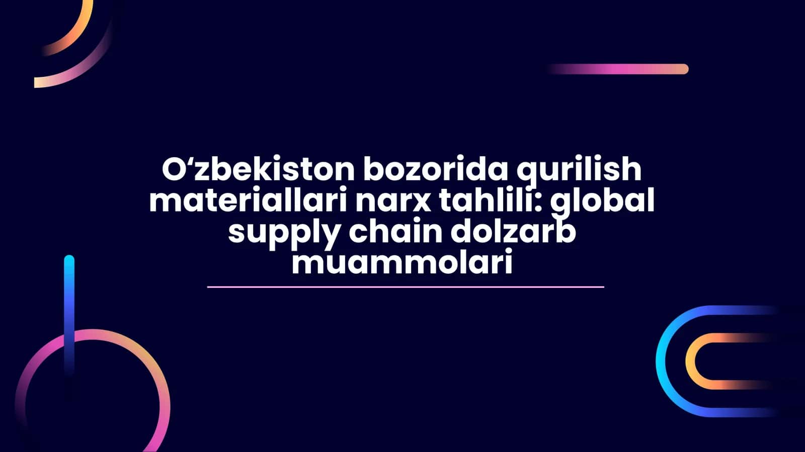 Qurilish Materiallari Narx Tahlili