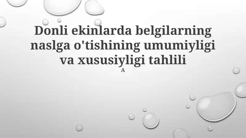 O'simliklarda Mendel irsiyati