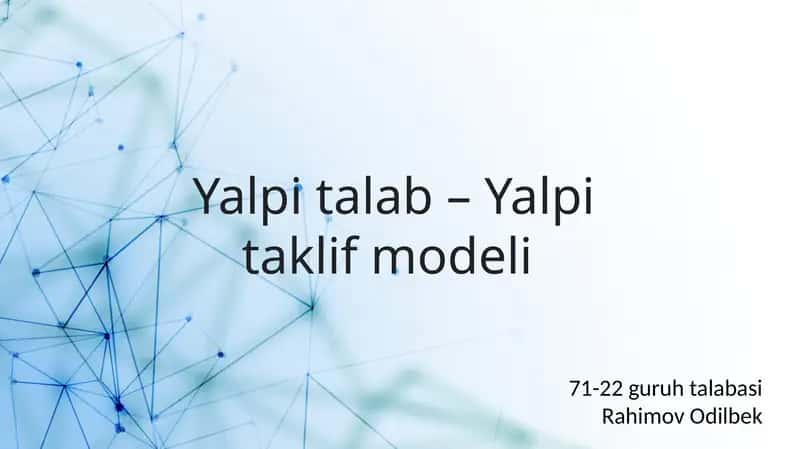 Yalpitalab–Yalpitaklif modeli