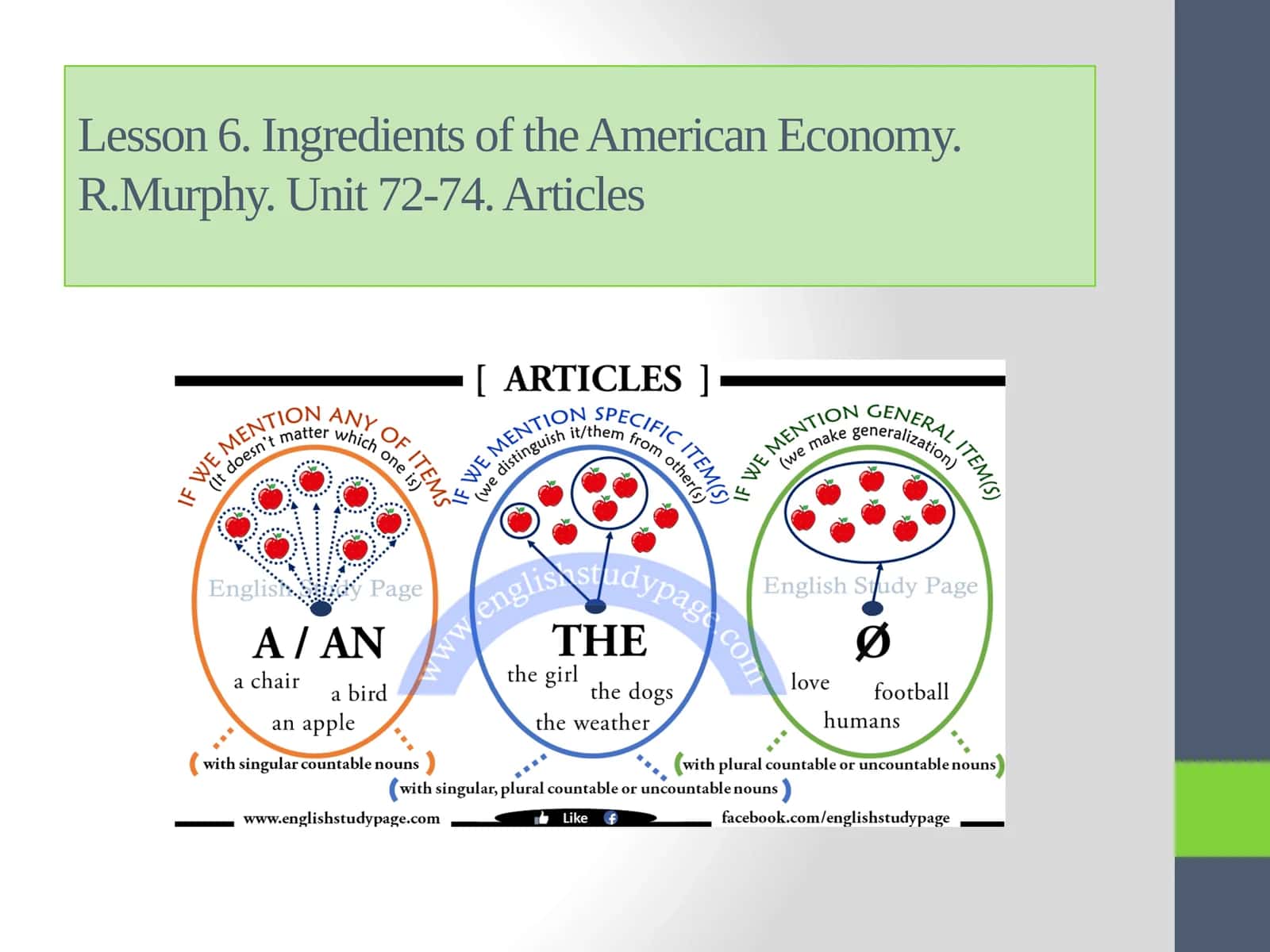 Ingredientsof the American Economy.R.Murphy