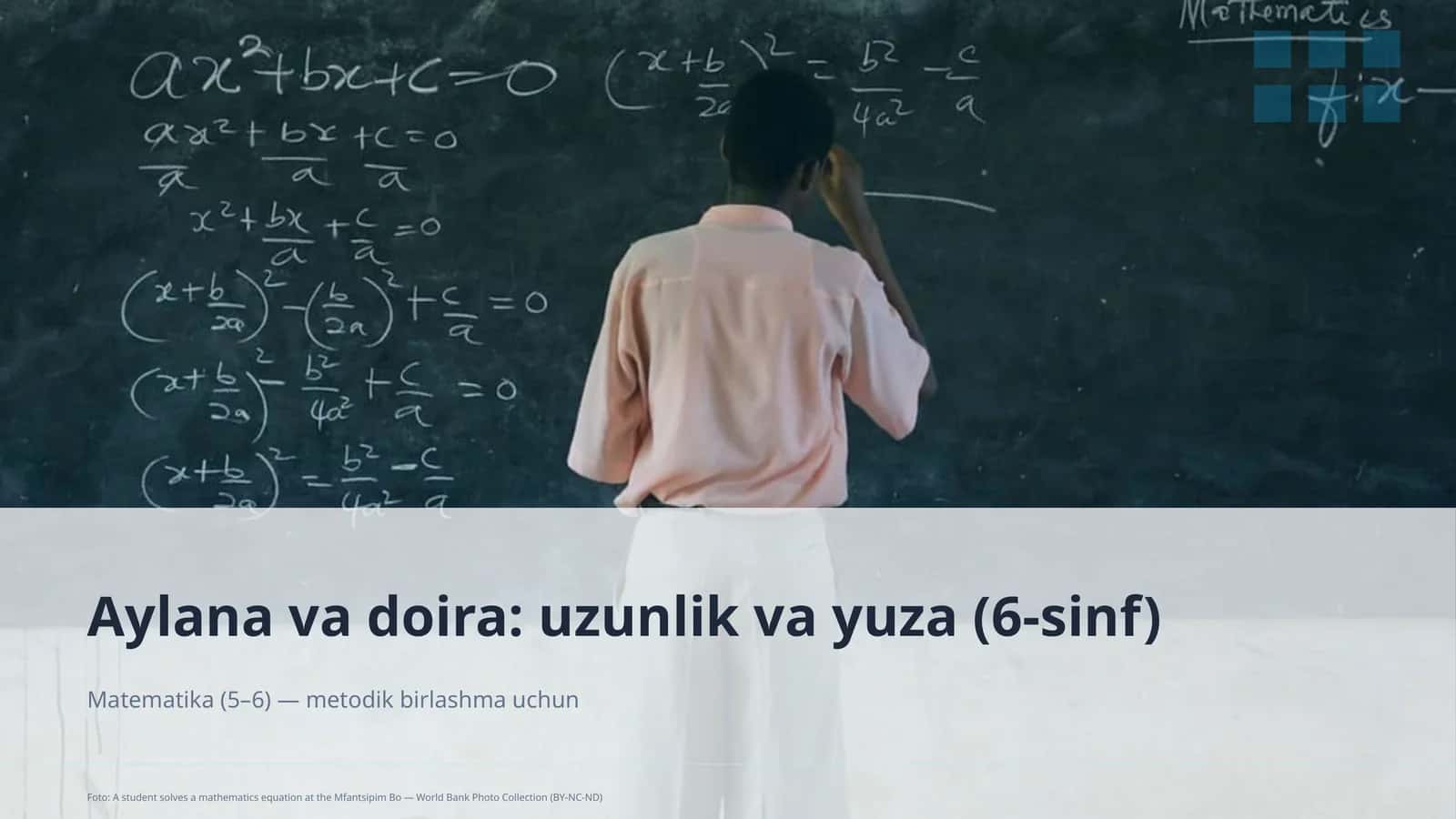 Aylana va doira: uzunlik va yuza (6-sinf)