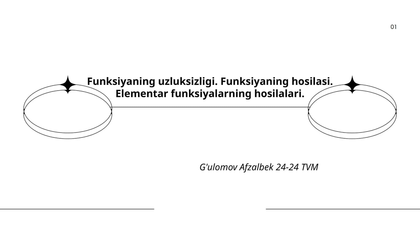 G'ulomov Afzalbek 24-24 TVM