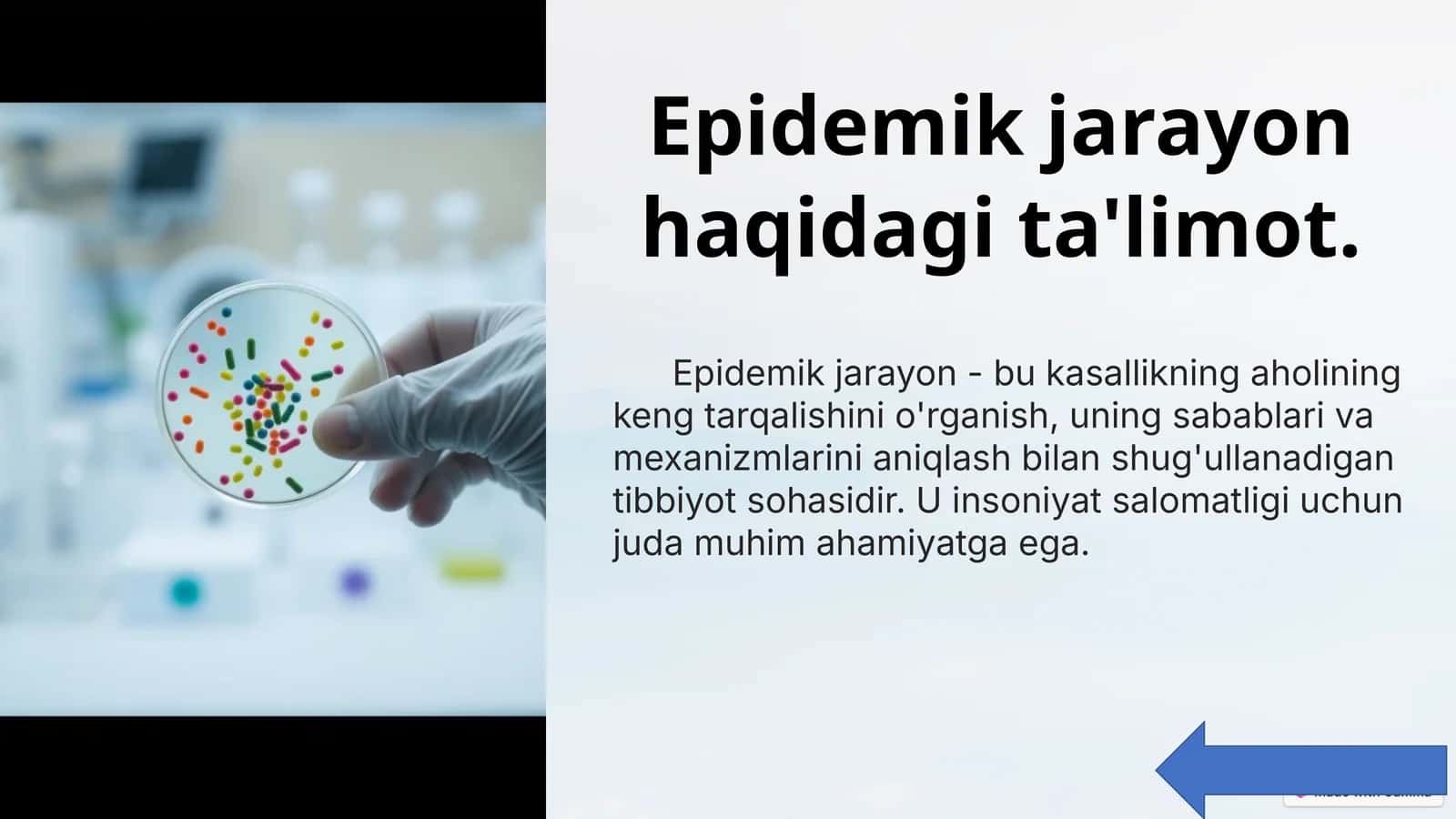 Epidemik jarayon haqidagi ta'limot