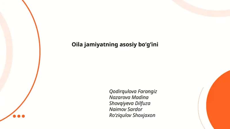 Oilaning jamiyatdagi ijtimoiy funktsiyalari