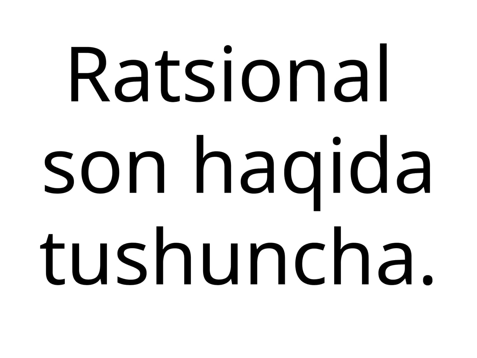 6-sinf Matematika dars ishlanma. Ratsional son haqida tushuncha