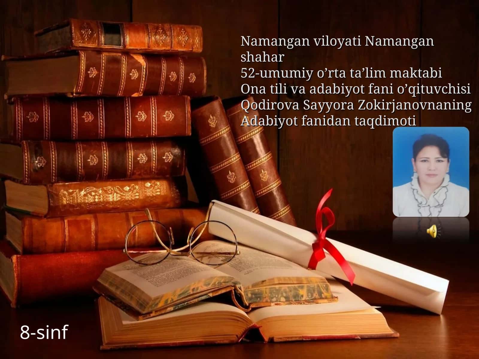 Adabiyot fanidan taqdimoti