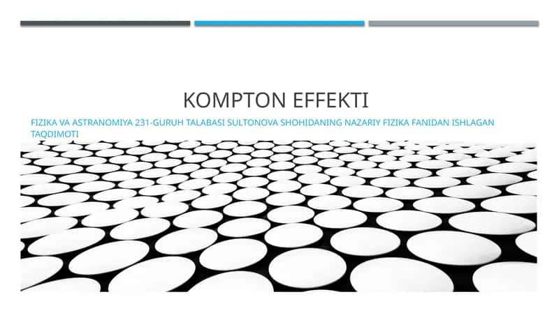 Kompton effekti
