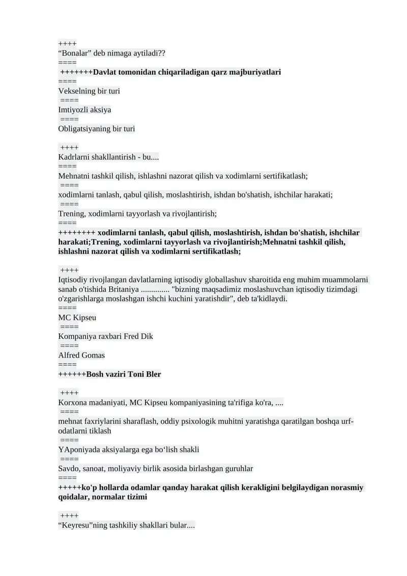 Kadrlarni shakllantirish