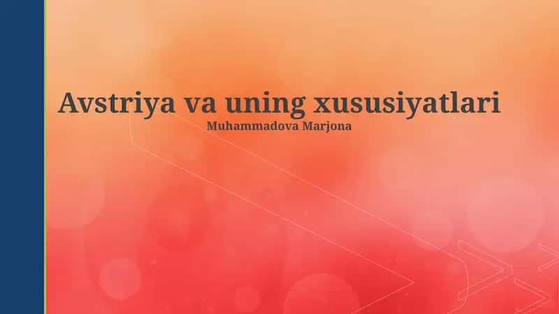 Avstriya va uning xususiyatlari