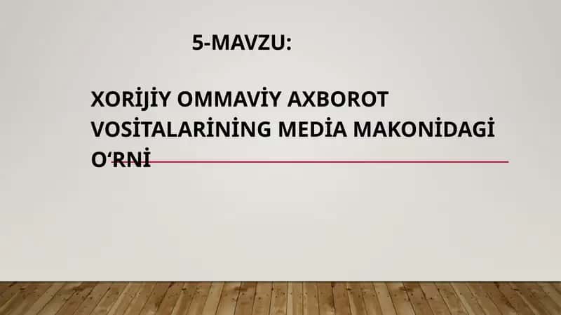 Ommaviy axborot vositalari