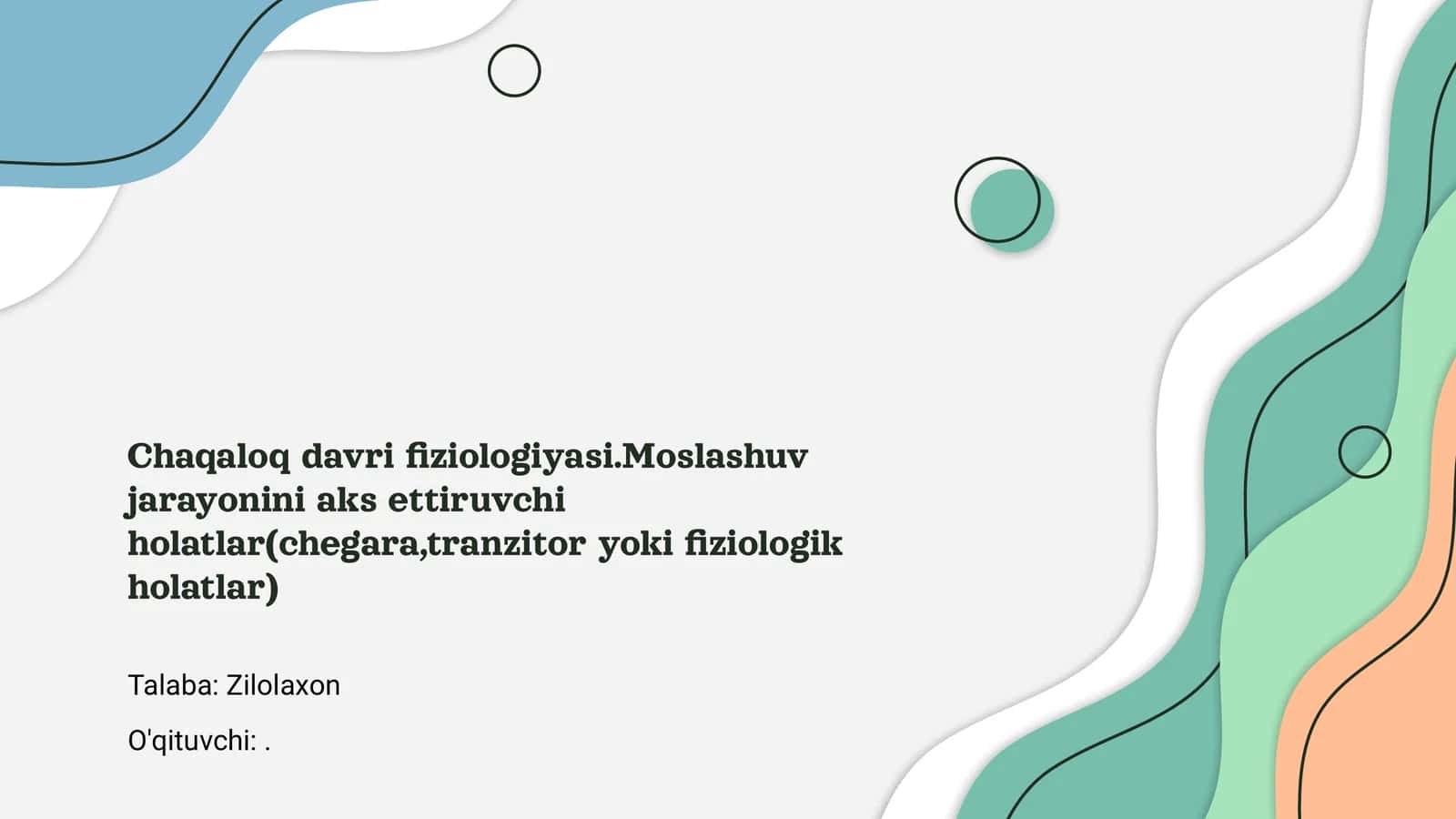 Chaqaloq davri fiziologiyasi