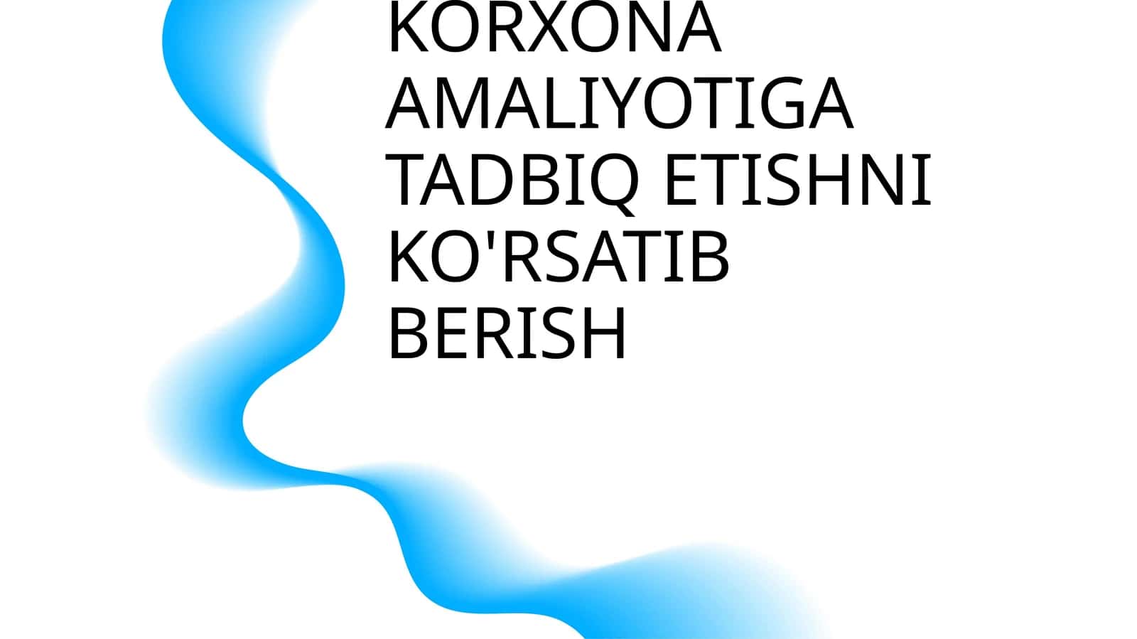MAHSULOTNI SOTISH HAJMINI OSHIRISH IMKONIYATLARINI ANIQLASH HAMDA KORXONA AMALIYOTIGA TADBIQ ETISHNI KO'RSATIB BERISH