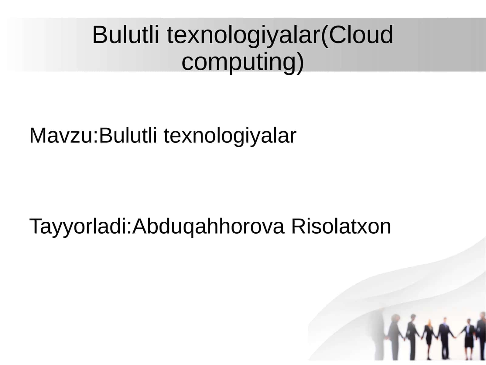 Bulutli texnologiyalar
