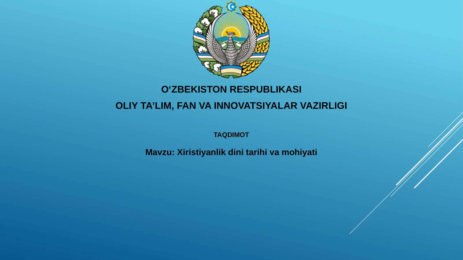 Xiristiyanlikdinitarihivamohiyati