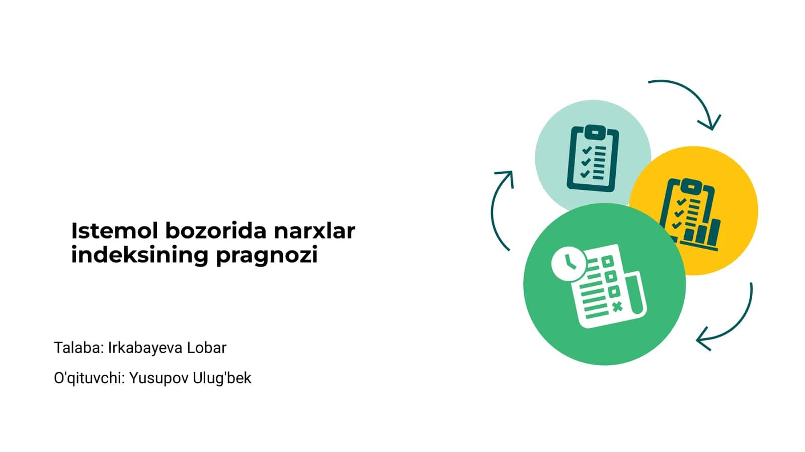 Istemol bozorida narxlar indeksining pragnozi
