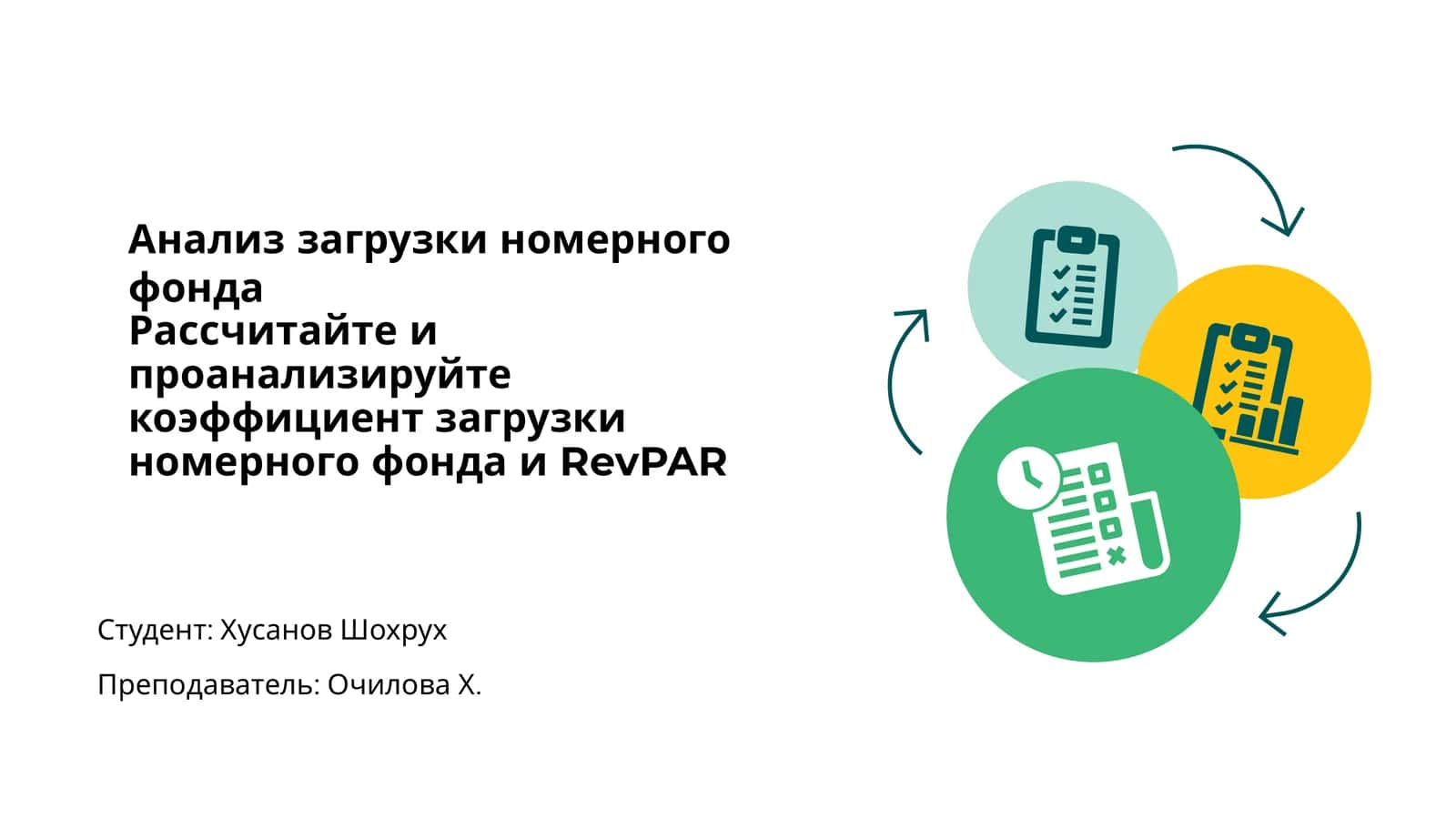 Анализ загрузки номерного фонда