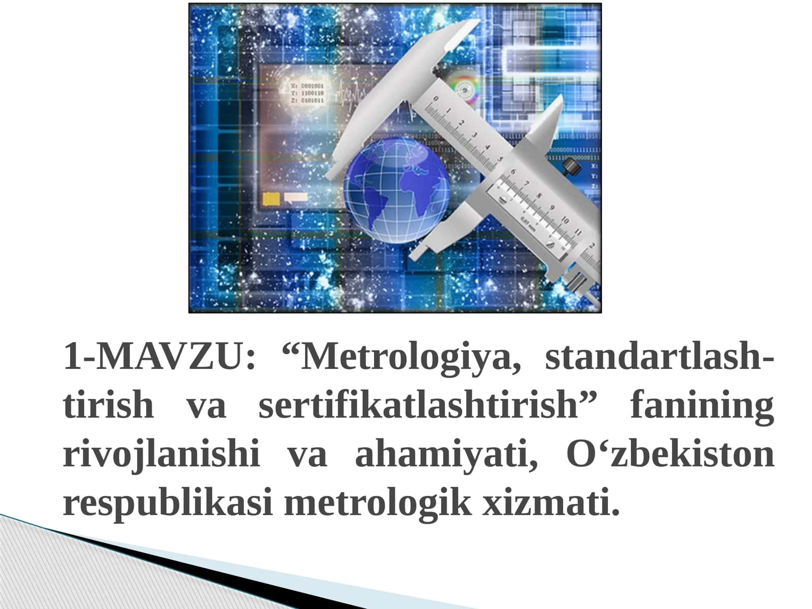 Standartlashtirish asoslari