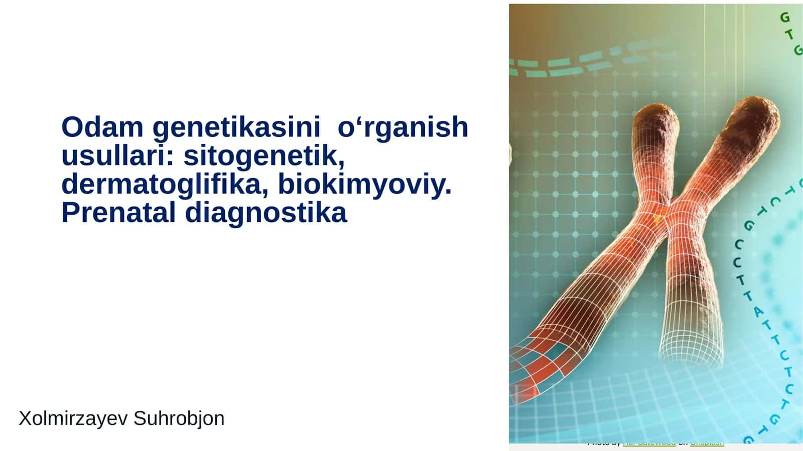 odam genetikasining oʻrganish usullari:sitogenetik,dermatoglifika,biokimyoviy.