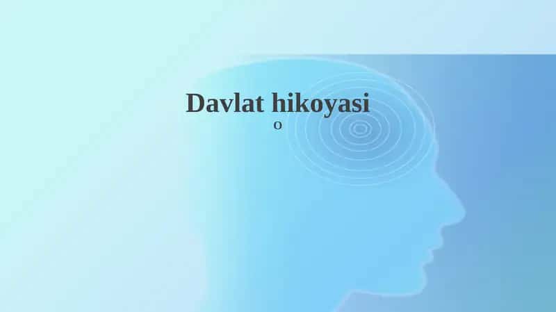 Davlat Hikoyasi
