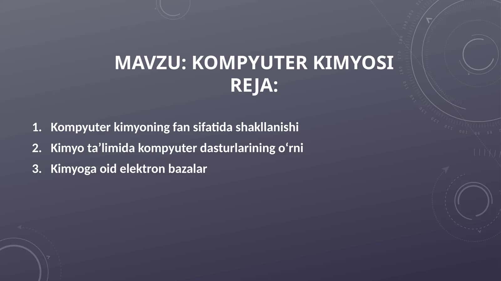 Kompyuter kimyosi