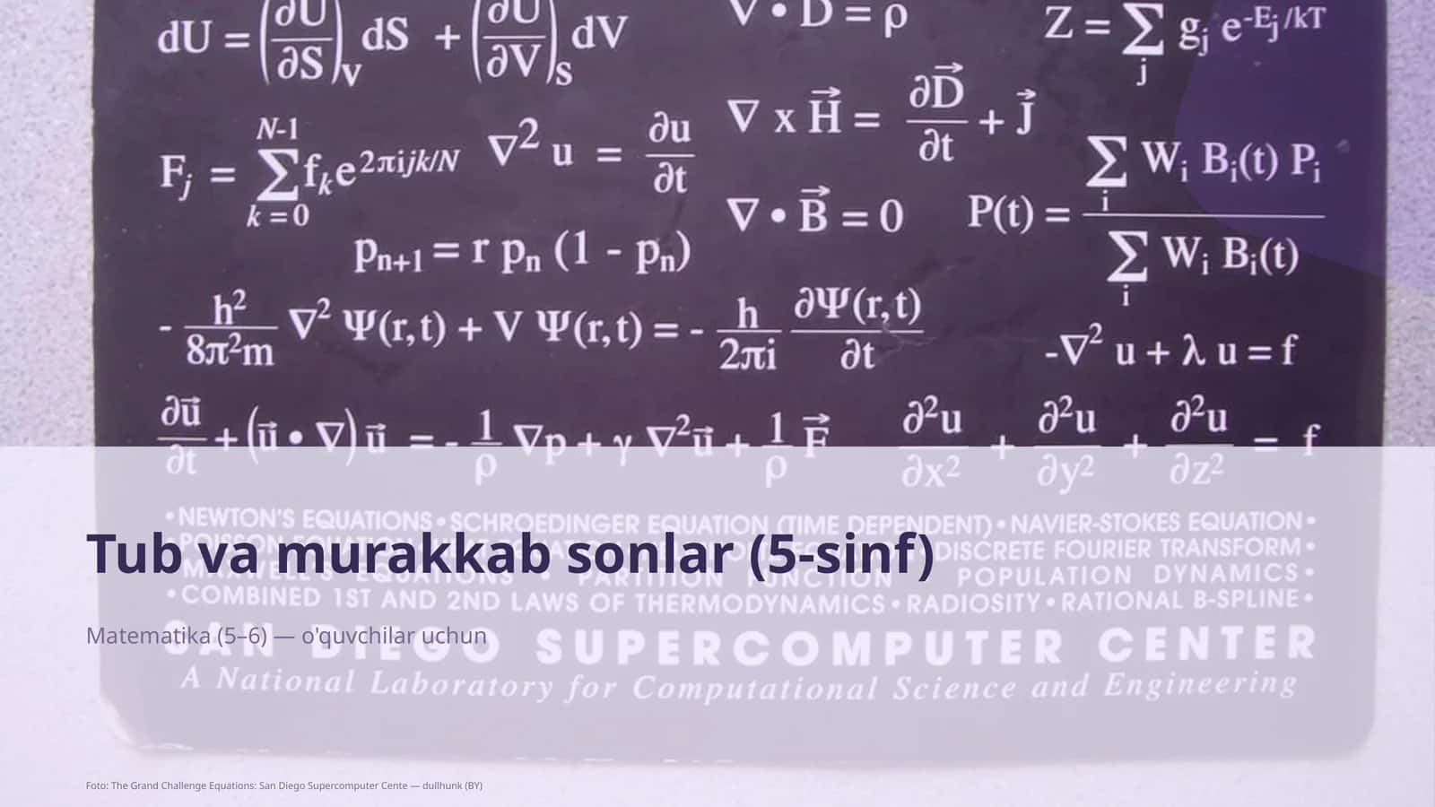 Tub va murakkab sonlar (5-sinf)