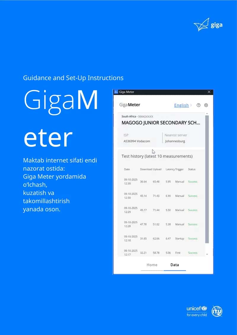 GigaMeter Installations yo`riqnomasi