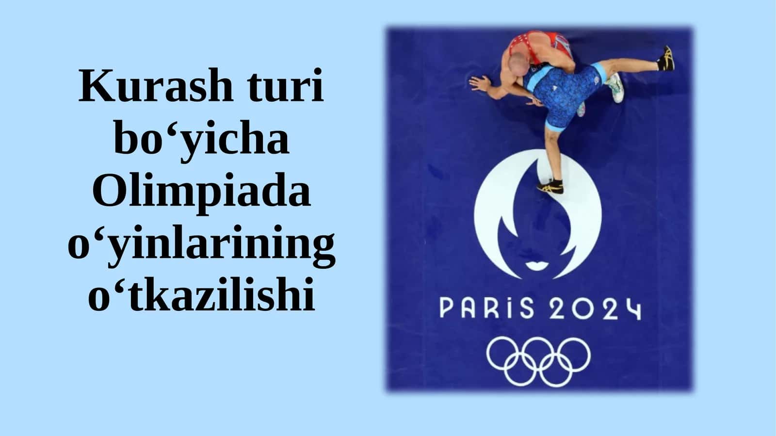 Kurash turi bo‘yicha Olimpiada o‘yinlarining o‘tkazilishi