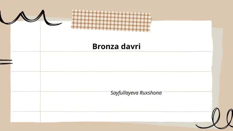 Bronza davri