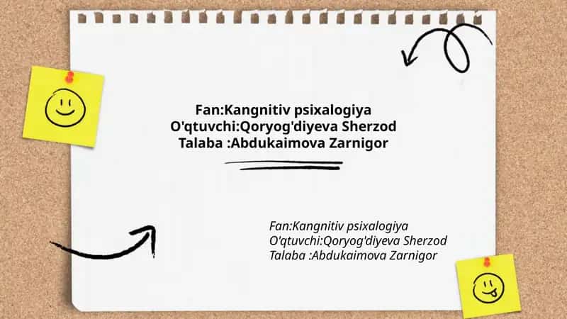Kangnitiv psixalogiya