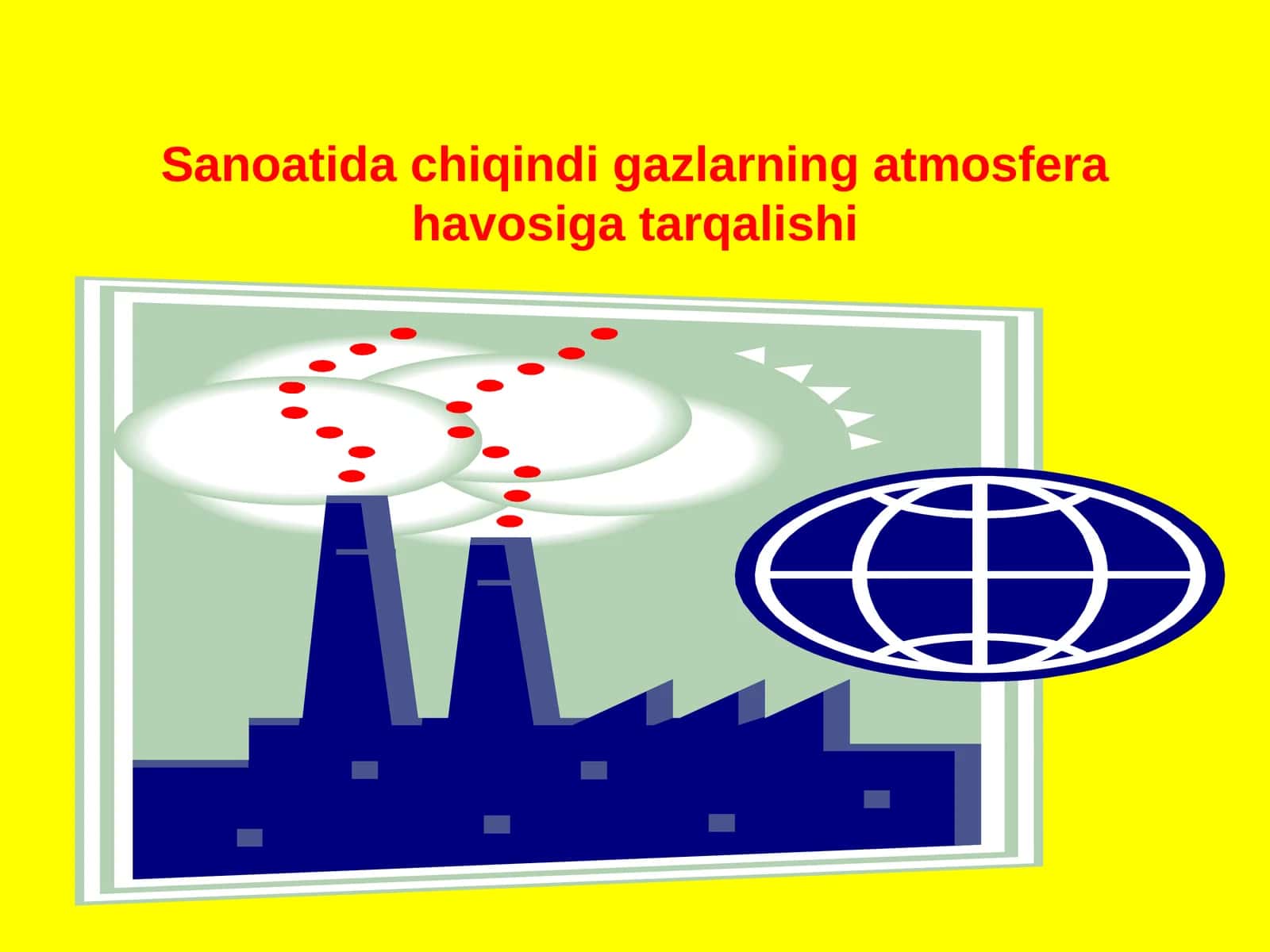 Neft va gaz sanoatida chiqindi gazlarning atmosfera havosiga tarqalishi