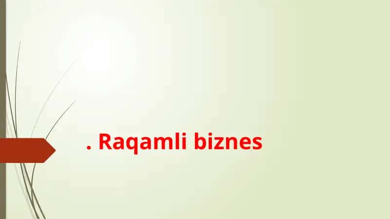 Raqamli biznes