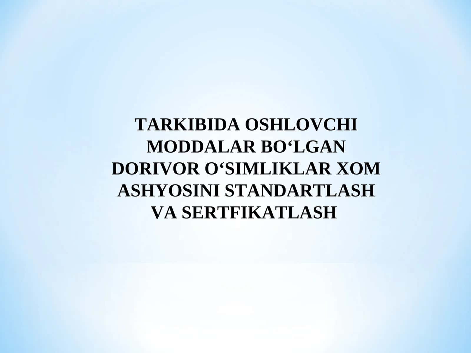 Oshlovchi moddalar