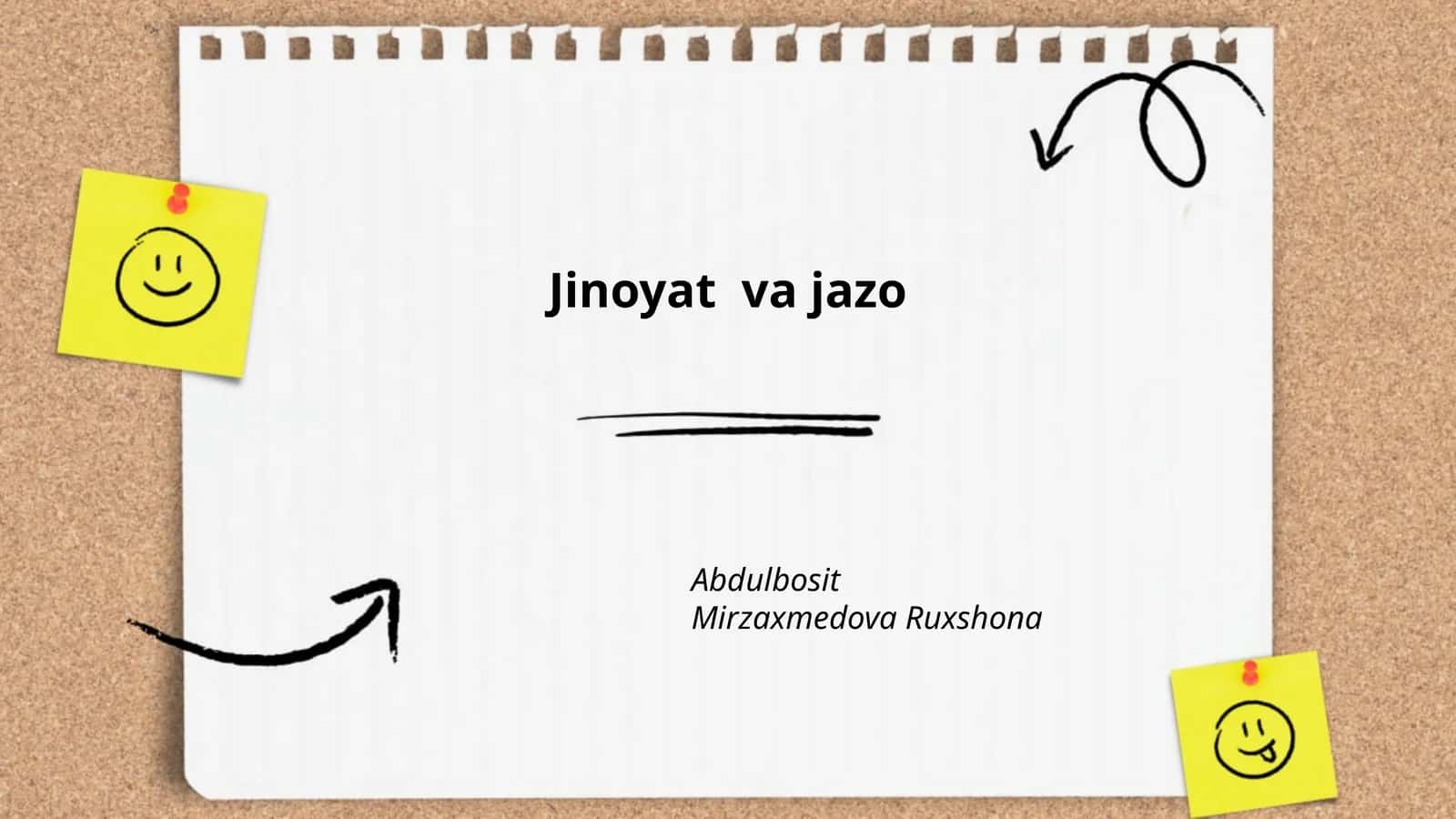 Jinoyat huquqi asoslari