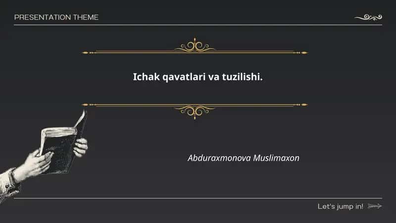 Ichak qavatlari va tuzilishi