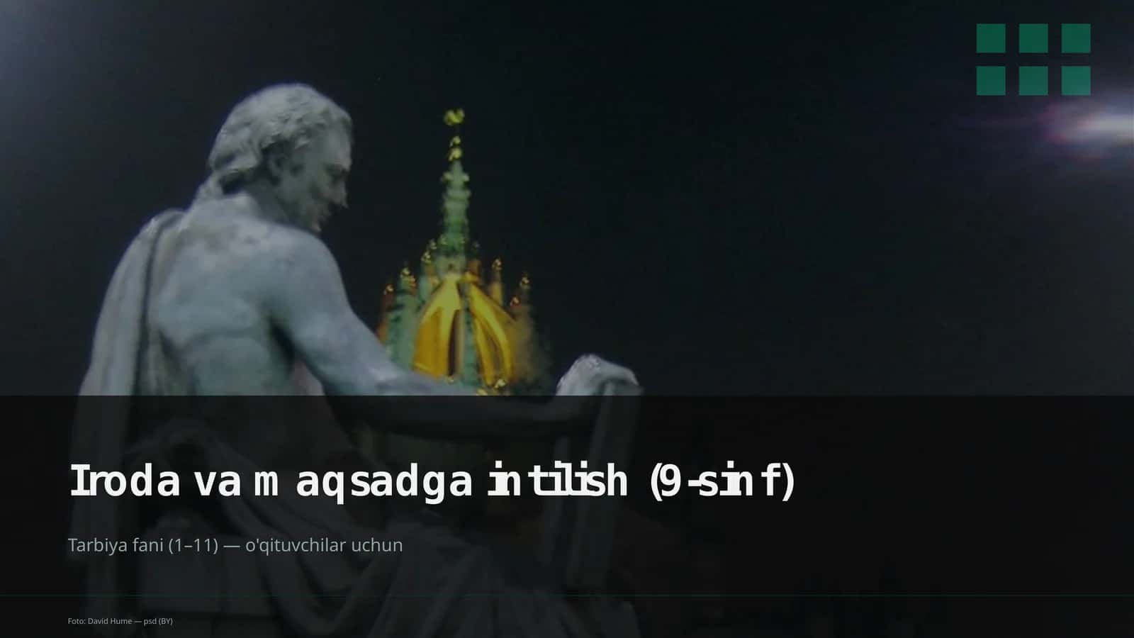 Iroda va maqsadga intilish (9-sinf)