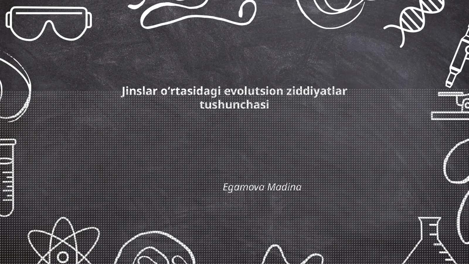 Evolutsion ziddiyatlar tushunchasi
