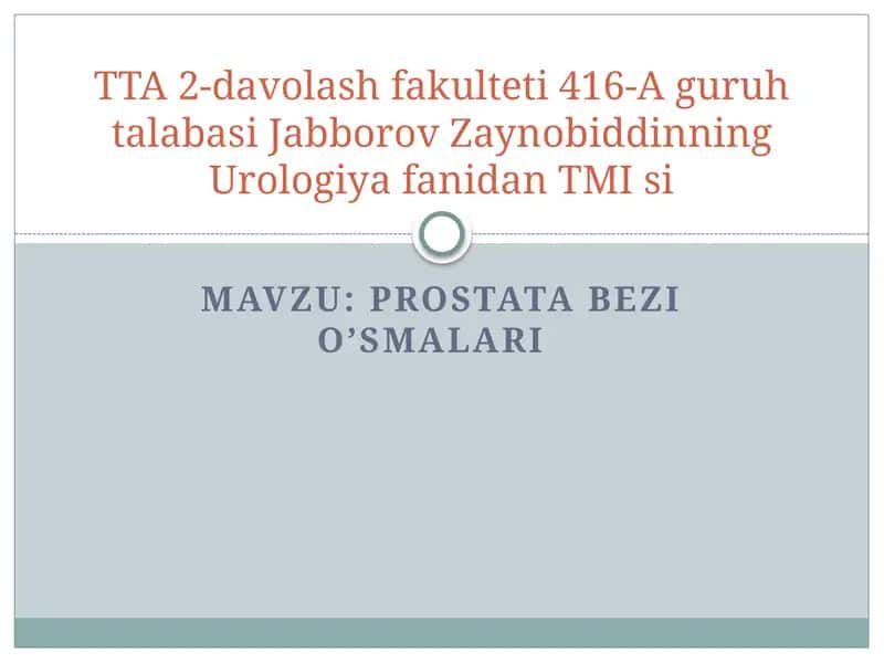 Prostatabezio’smalari