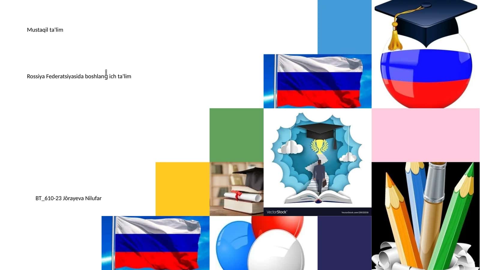 Rossiya Federatsiyasida boshlanĝ̂̂̂ ich ta'lim