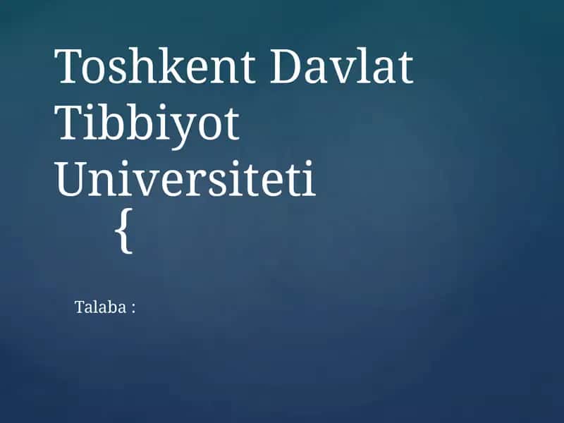 Kanserogen agentlar va ularning hujayralar bilan o‘zaro tasiri. O‘sma immuniteti.