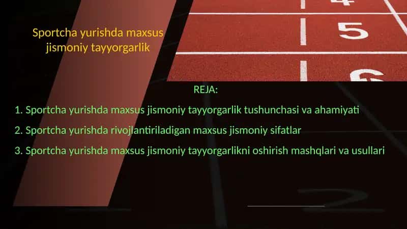 Sportcha yurishda maxsus jismoniy tayyorgarlik